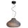Lampe à suspendre verre L : 44,5 cm H : max. 140 cm E27 Marron marbré
