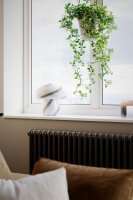 Lampe de table verre 30 cm de haut blanc marbré...