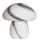 Tischlampe Glas 30 cm hoch Weiß marmoriert E27 Pilz Look