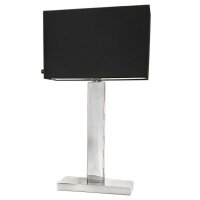 Lampe de table noir chrome 69,5 cm de haut métal...