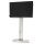 Tischleuchte Schwarz Chrom 69,5 cm hoch Metall Stoff E27