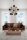 Pendelleuchte Metall Glas 80 cm breit Schwarz Gold 8x G9