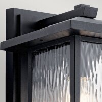 Wandlaterne außen Aluminium Glas E27 IP44 34,2 cm hoch