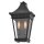 Wandlampe außen Schwarz E14 IP44 H: 39,4 cm Aluminium Glas