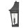Wandlampe außen Schwarz E14 IP44 H: 39,4 cm Aluminium Glas