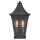 Wandlampe außen Schwarz E14 IP44 H: 39,4 cm Aluminium Glas