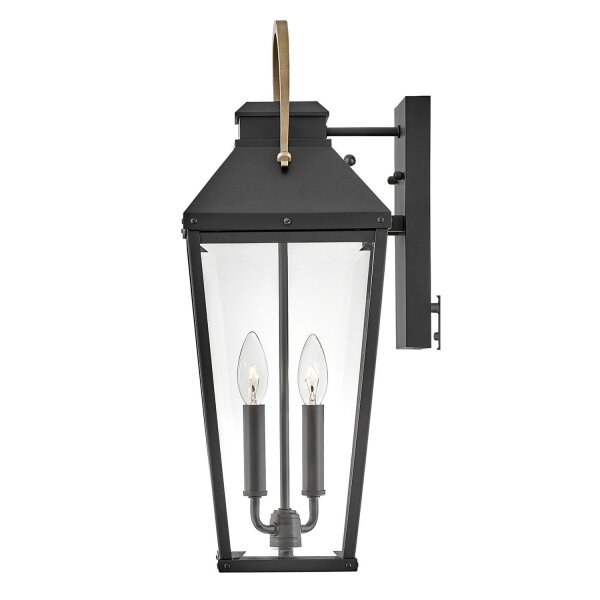 Außenwandleuchte Glas Aluminium E14 IP44 55,6 cm hoch