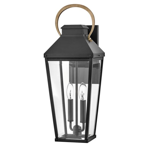 Außenwandleuchte Glas Aluminium E14 IP44 55,6 cm hoch