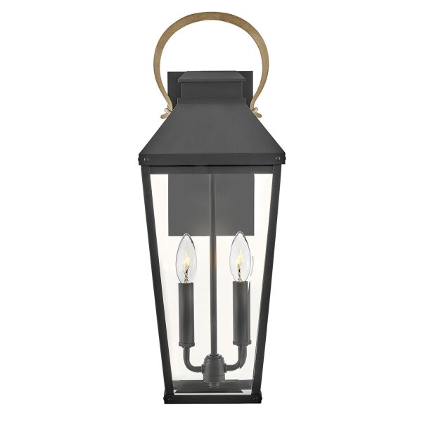 Außenwandleuchte Glas Aluminium E14 IP44 55,6 cm hoch