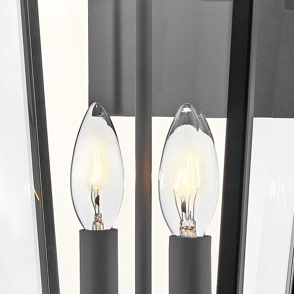 Außenwandleuchte Glas Aluminium E14 IP44 55,6 cm hoch