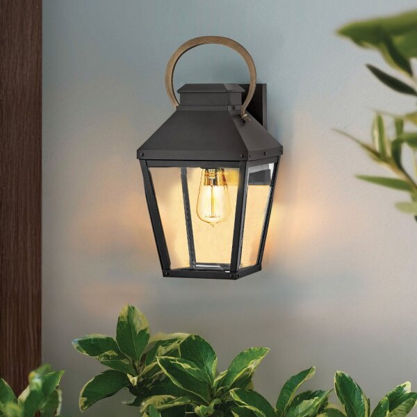 Außenlampe Wand Rustikal Vintage H: 42,8 cm IP44 E27