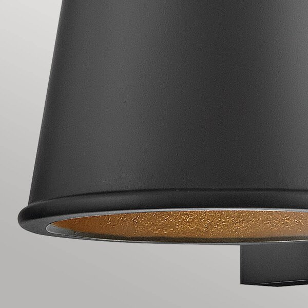 Downlight Terrasse Schwarz LED GU10 klein H: 15,4 cm