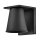 Downlight Terrasse Schwarz LED GU10 klein H: 15,4 cm