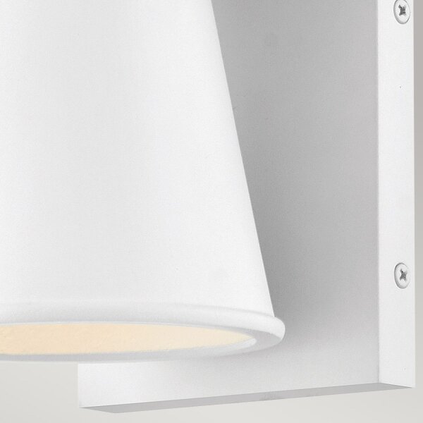 Applique murale extérieure blanche LED GU10 IP44 15,4 cm de haut petite