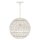 Außenlampe hängend Korbschirm E27 IP44 Ø 40,5 cm Weiß Antik