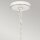 Außenlampe hängend Korbschirm E27 IP44 Ø 40,5 cm Weiß Antik