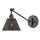 Applique murale métal rotin E27 orientable noir polyvalent