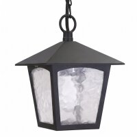 Lampe dextérieur noir aluminium verre ajustable E27