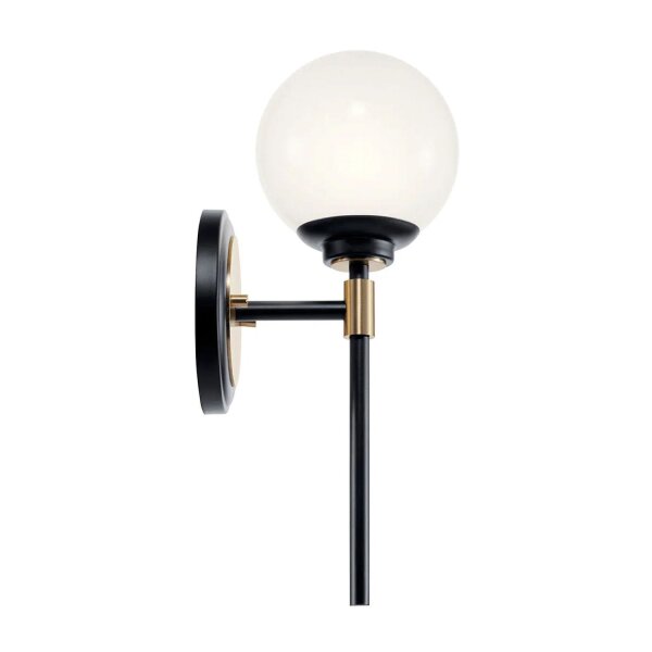 Badezimmerlampe IP44 LED G9 34,8 cm hoch Metall Glas