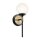 Badezimmerlampe IP44 LED G9 34,8 cm hoch Metall Glas
