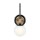 Badezimmerlampe IP44 LED G9 34,8 cm hoch Metall Glas