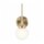 Wandleuchte Bad Kugelschirm H: 34,8 cm mit LED G9 3000K