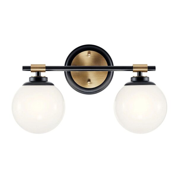 Badezimmerleuchte LED G9 Glas Metall IP44 B:37,3 cm Kugel