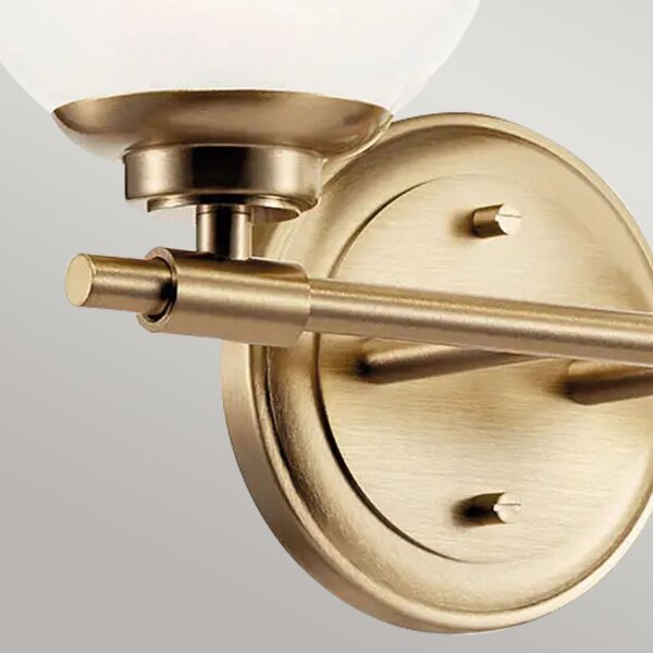 Luminaire de salle de bain mural avec 2x G9 LED 37,3 cm de large IP44 verre métal