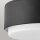 Lampe de plafonnier ronde Ø 30,5 cm noir blanc métal verre 2x E27
