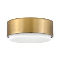 Deckenleuchte Metall Glas D: 30,5 cm rund 2x E27 Messing...
