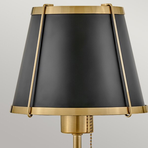 Wandlampe mit Schalter 40cm hoch E27 Metall in Messing Schwarz