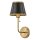 Wandlampe mit Schalter 40cm hoch E27 Metall in Messing Schwarz