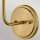 Wandlampe mit Schalter 40cm hoch E27 Metall in Messing Schwarz