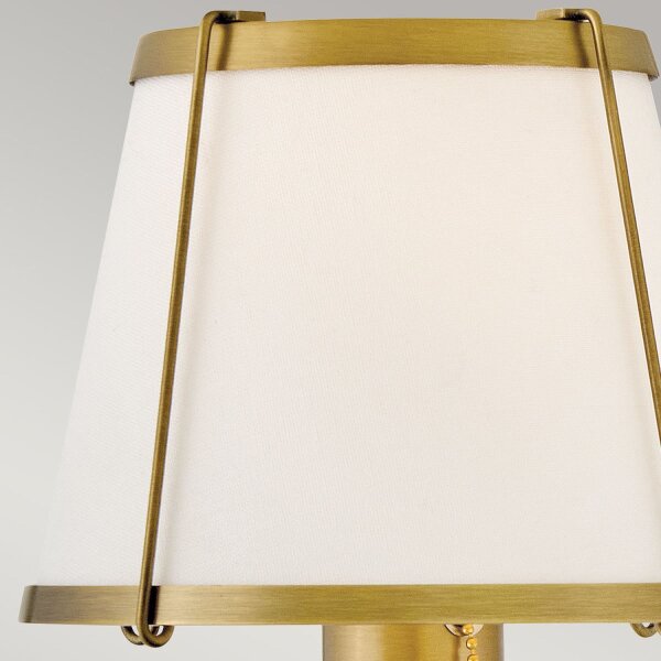 Wandlampe Stoff Metall E27 40 cm hoch mit Schalter