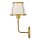 Wandlampe Stoff Metall E27 40 cm hoch mit Schalter