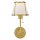 Wandlampe Stoff Metall E27 40 cm hoch mit Schalter