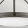 Lampe de plafonnier ronde Ø 55,8 cm Noir Blanc 4x E14 Métal Verre