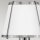 Applique avec interrupteur métal hauteur 40 cm nickel blanc