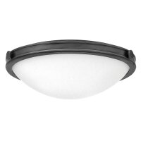 Plafonnier rond &Oslash; 48,3 cm Noir Blanc M&eacute;tal...
