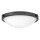 Plafonnier rond Ø 48,3 cm Noir Blanc Métal Verre