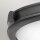 Plafonnier rond Ø 48,3 cm Noir Blanc Métal Verre