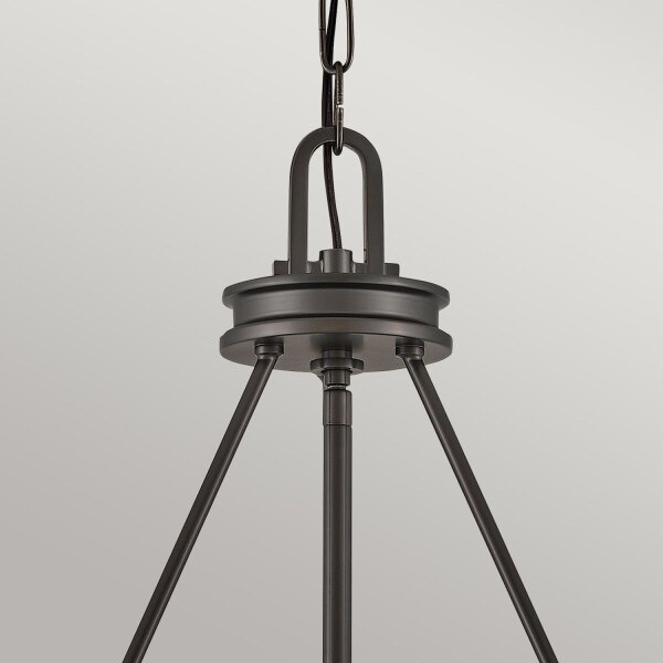 Lampe à suspendre métal verre Ø 54,3 cm H : max. 377 cm 4x E14