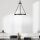Lampe à suspendre métal verre Ø 54,3 cm H : max. 377 cm 4x E14