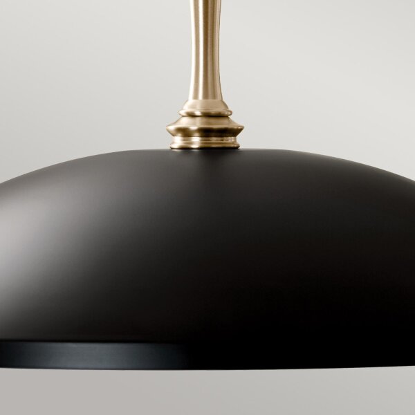 Lampe à suspendre métal E27 Ø 50,8 cm en bronze noir