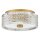 Deckenlampe E27 Kristall rund D: 30,5 cm in Messing Antik