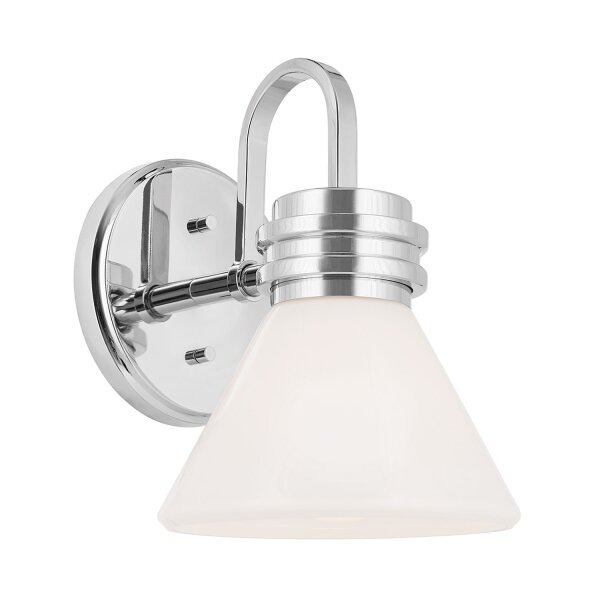 Wandlampe Bad Chrom mit LED G9 IP44 3000 K Glas Metall