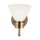 Lampe de salle de bain métal verre avec LED G9 IP44 24 cm de haut