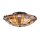Deckenlampe Tiffany Stil rund Ø 40,7 cm Metall Glas 2x E27