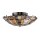 Deckenlampe Tiffany Stil rund Ø 40,7 cm Metall Glas 2x E27