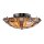 Deckenlampe Tiffany Stil rund Ø 40,7 cm Metall Glas 2x E27